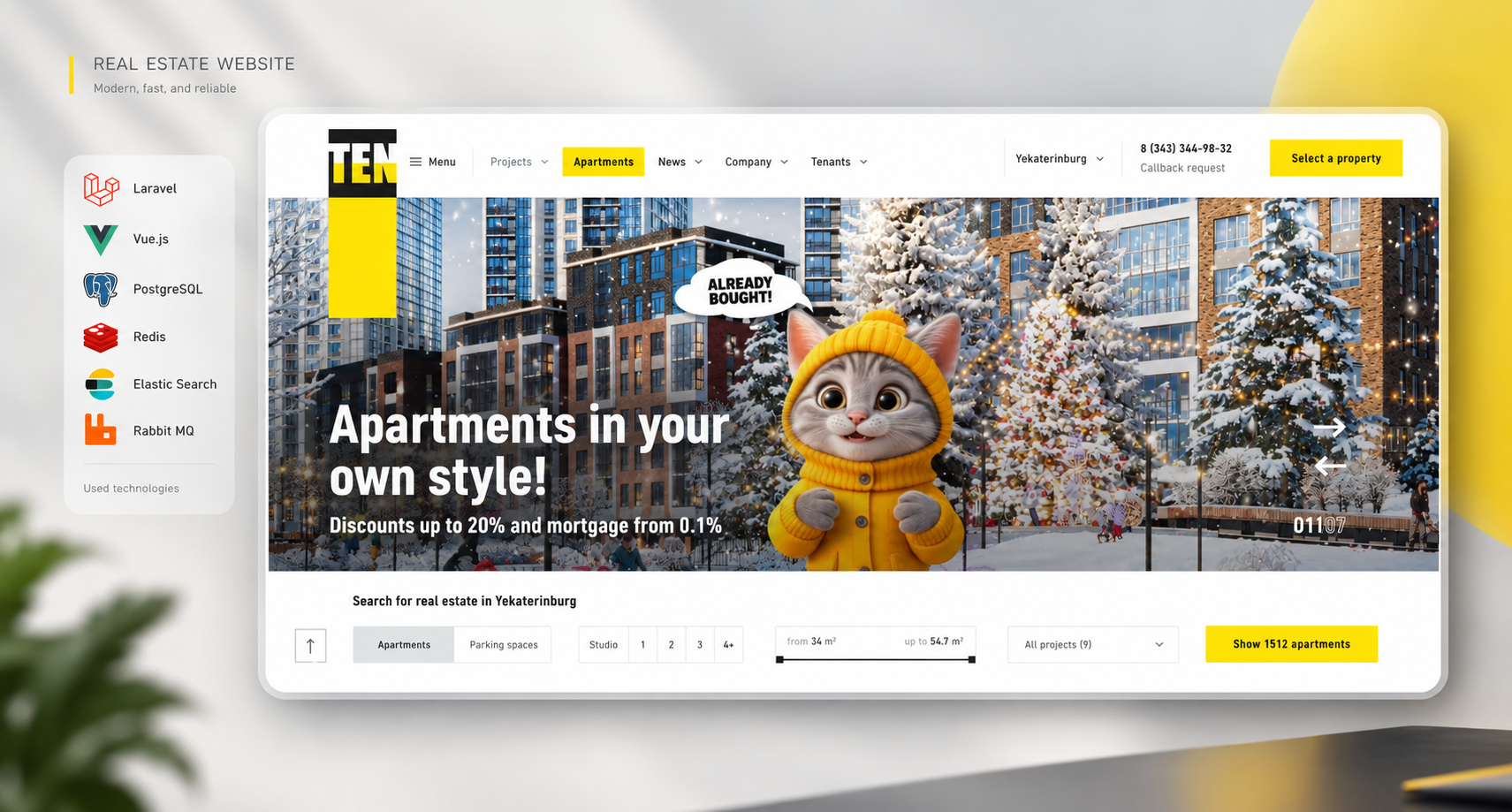 TEN Development — Digital Ecosystem for a Major Real Estate Developer
