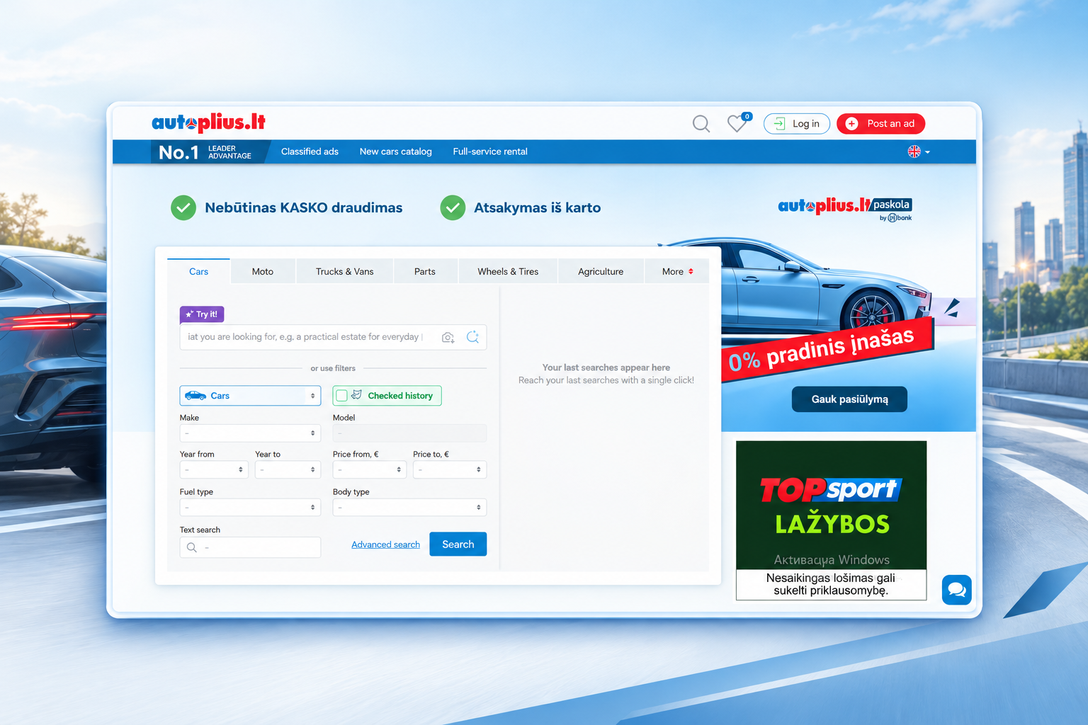 Autoplius.lt — The Largest Automotive Classifieds Portal in the Baltic States