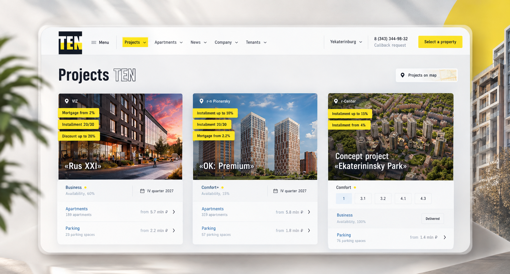 TEN Development — Digital Ecosystem for a Major Real Estate Developer Preview 1