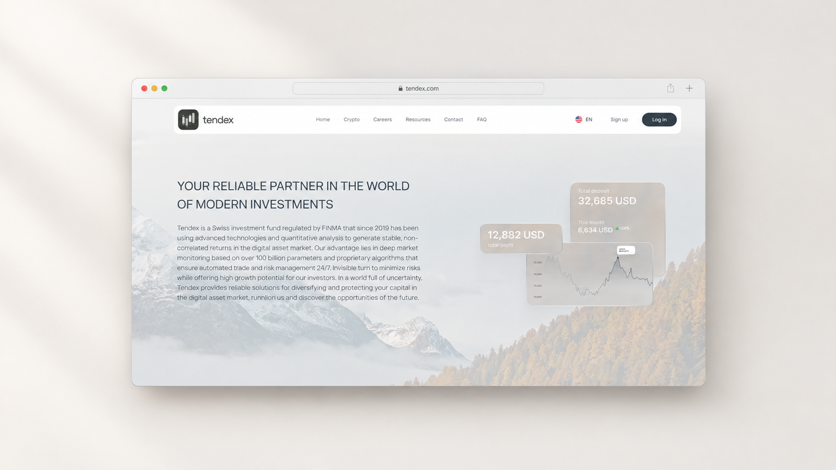 Tendex — Investment Platform for the Digital Assets Market Preview 1