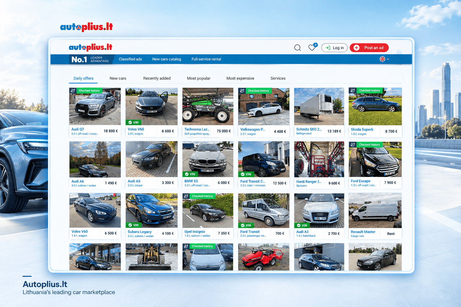 Autoplius.lt — The Largest Automotive Classifieds Portal in the Baltic States Preview 1